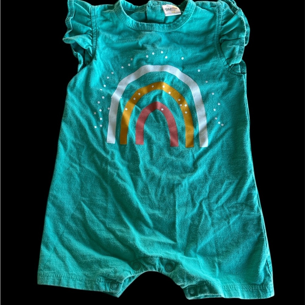 🌺Teal Rainbow Bodysuit for Kids